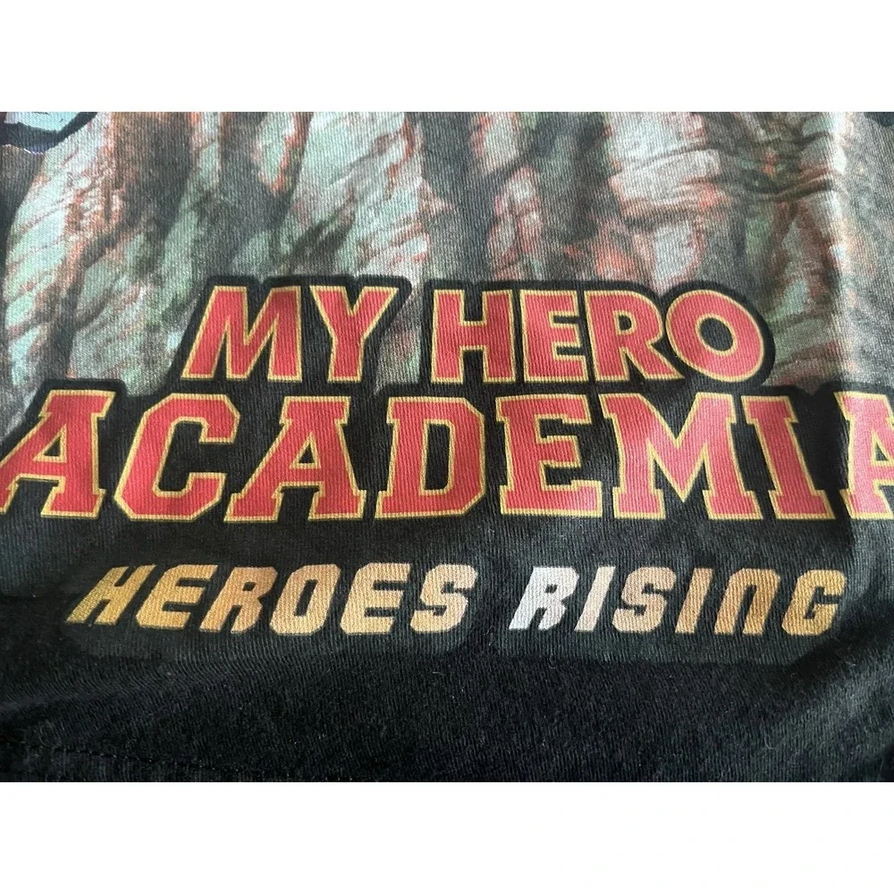 My Hero Academia Shirt Mens XSmall XS Black Short Sleeve Anime Heroes Rising Men
